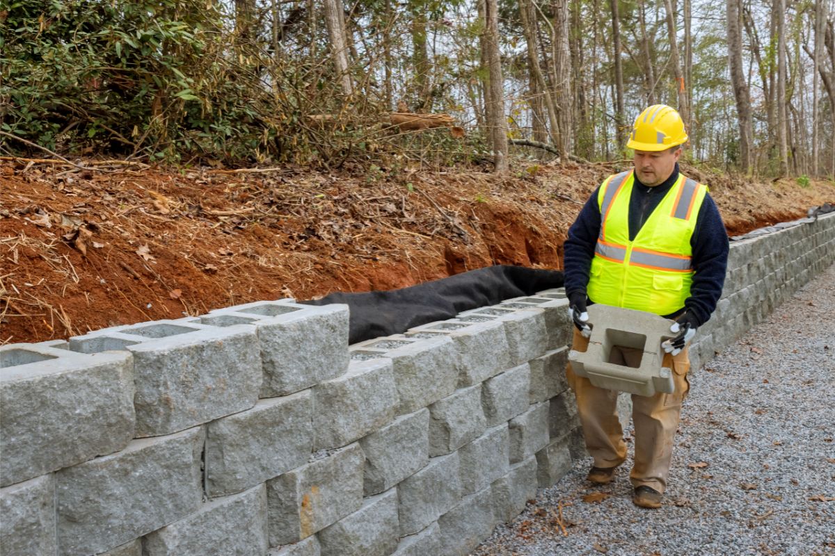 Concrete Contractyors Building Concrete Retaining Wall - Precision Concrete Fairfield County Concrete Contractors